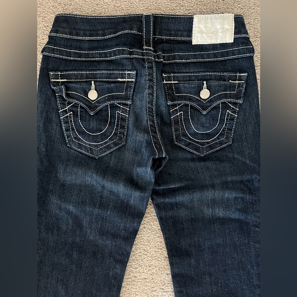 True Religion Billy Disco Crystal Button Bootcut Jeans – Size 25 - Picture 7 of 14